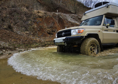 Wasserdurchfahrt Toyota Landcruiser